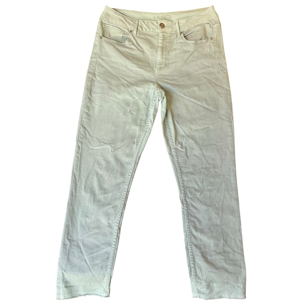 Maurices Women Skinny Jeans size 9/10 Green High Rise Stretch